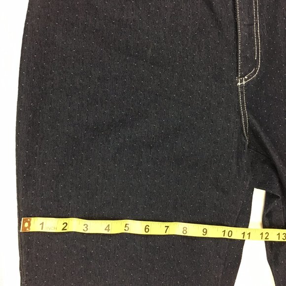 FDJ French Dressing Jeans Dark Blue with Polka Dot Slight Stretch Lightweight - Picture 11 of 13